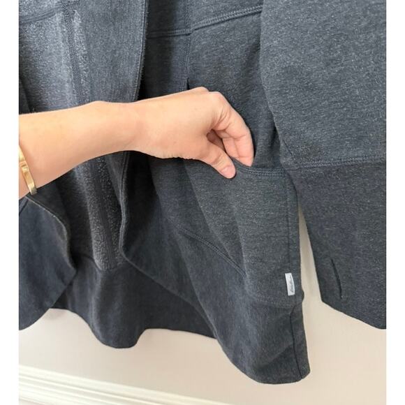 Eddie Bauer Loungewear Capsule Minimalist Camp Fleece Open Cardigan Sweater L - Picture 7 of 14
